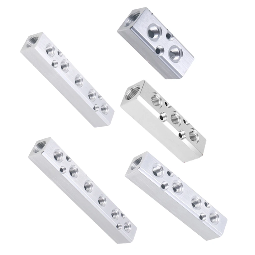 Aluminiowy rozdzielacz kolektora wydechowego Niezawodna dystrybucja powietrza Port gwintowany 1/2 Pt Rozwiązanie bezproblemowe