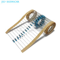 100pcs 1/4W 0.25W 1% Metal Film Resistor 0.25W 0.1 0.15 1.5 12 33 47 68 100 150 240 560 1K 3.3K 8.2K 10K 100K 680K 1M 10M Ohm