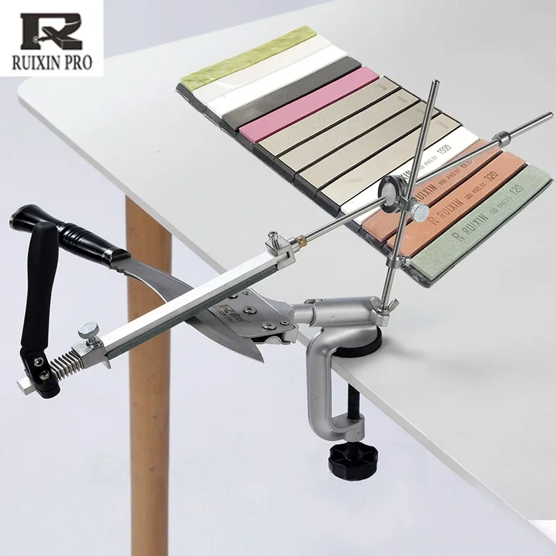 All New Ruixin Pro Knife Sharpener Sharpening Stone  Sharpening System  Blade  Diamond Whetstone  3000 Grit Professional