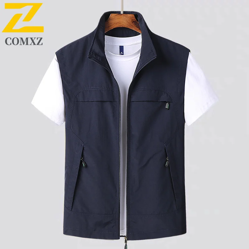 

Новый уличный жилет, мужской свободный повседневный жилет, походная дорожная охотничья куртка, удобная легкая дышащая рабочая одежда для упражнений