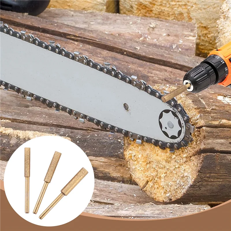 ABBN-60 Pcs Bits High Hardness Chainsaw Sharpening Wheel Chain Grinder Electric Chain Grinder