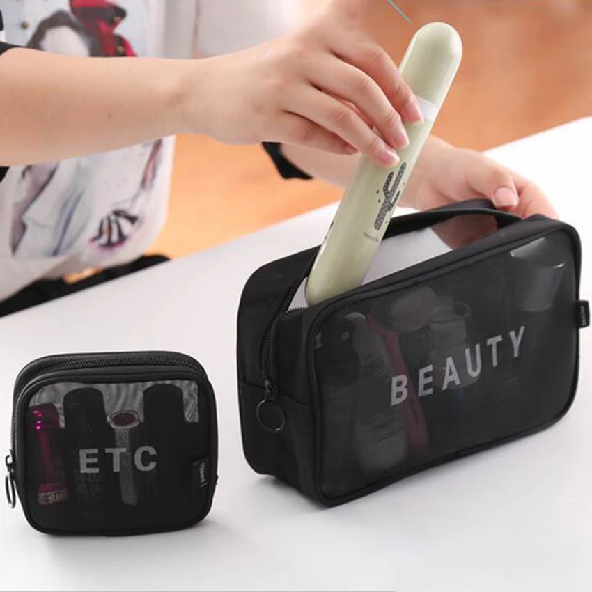 Travel Cosmetic Pouch Portable Brushes Lipsticks Storage Bag Bathroom Accessories Toiletries Organizer Bag Big Capacity Lady Bag