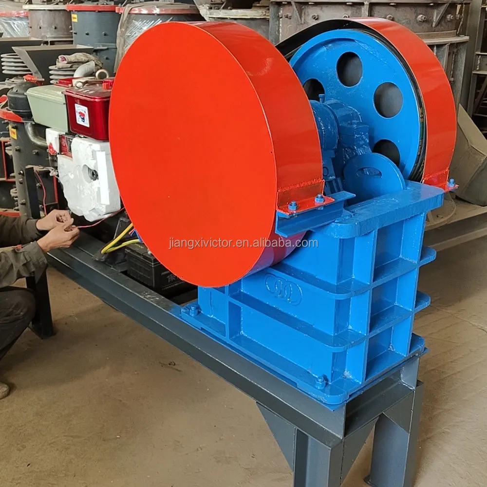 Portable mini stone rock crusher machine pe250x150 mobile jaw crusher with diesel engine manufacturer price