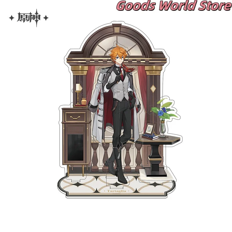 متوفر في المخزون Tartaglia حلقة الأذن قلادة شارة الاكريليك اللوحة مجلد Genshin تأثير Tartaglia تأثيري حلي أنيمي هدية الهالوين #3