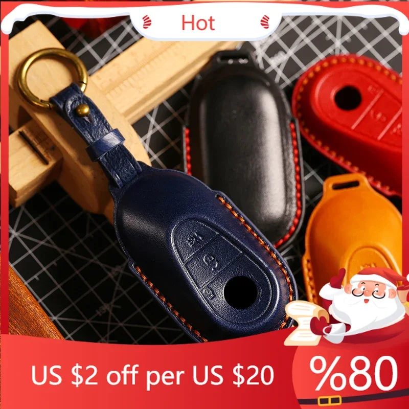 

Горячий 3D чехол для ключей из натуральной кожи для Benz S400L S450 S500 Maybach, полностью закрытый защитный чехол от царапин с внутренними наклейками