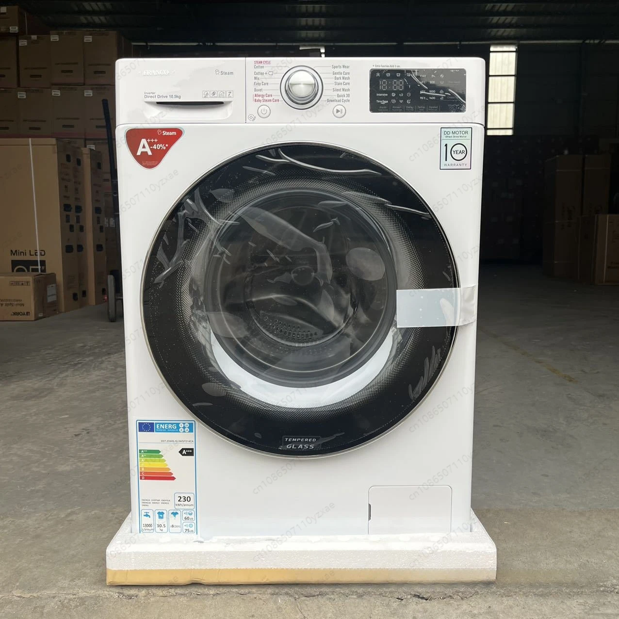 

Fully Automatic Drum Washing Machine10.5Kg