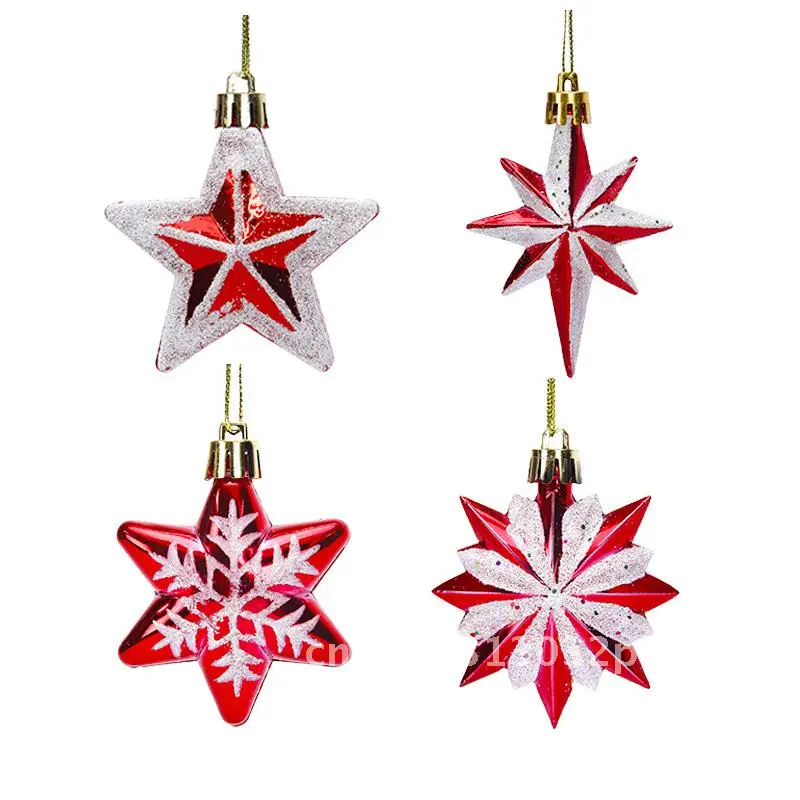 

Christmas New Product Christmas Five-pointed Star Decoration Christmas Tree Pendant Hanging Christmas Eve Gifts