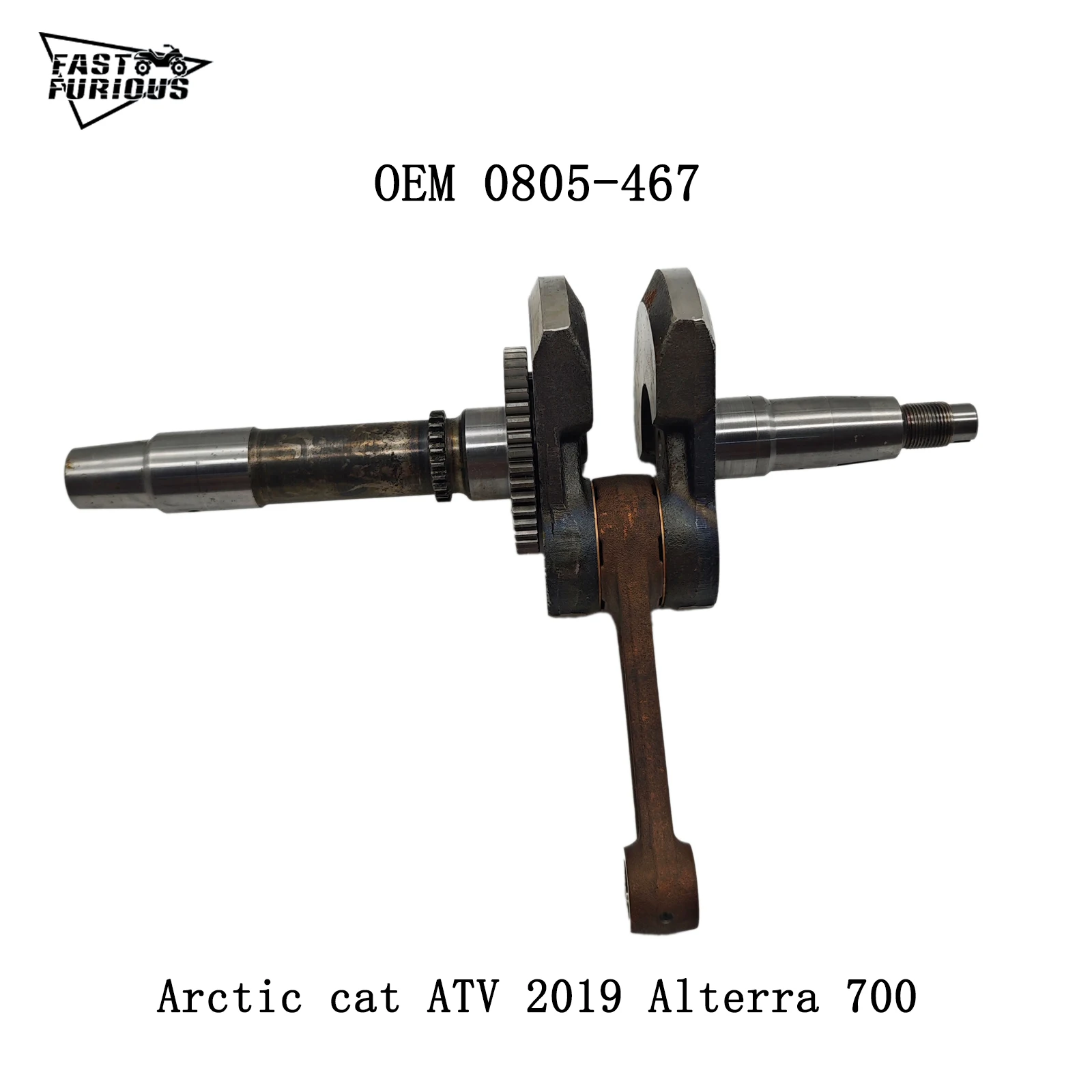 

Original Arctic cat 2019 Alterra 700 crankshaft assy with crank balancer 0805-467 ATV QUAD GO KART