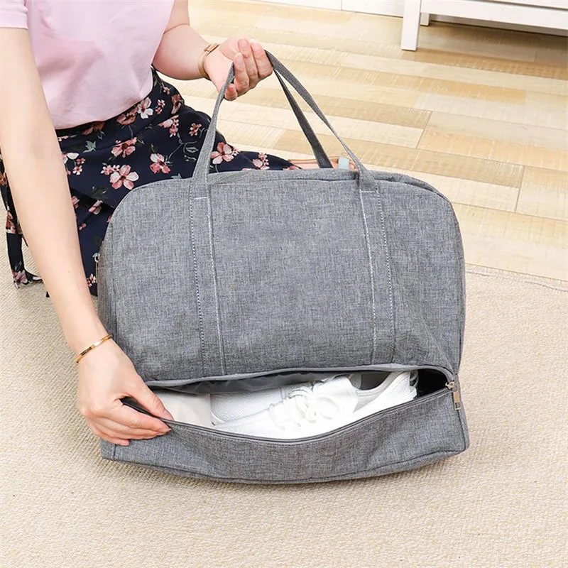 Fashion Folding Travel Bag Women Oxford Travel Weekend Overnight Bags Large Capacity Hand Luggage Tote Duffel Accessor Supplies