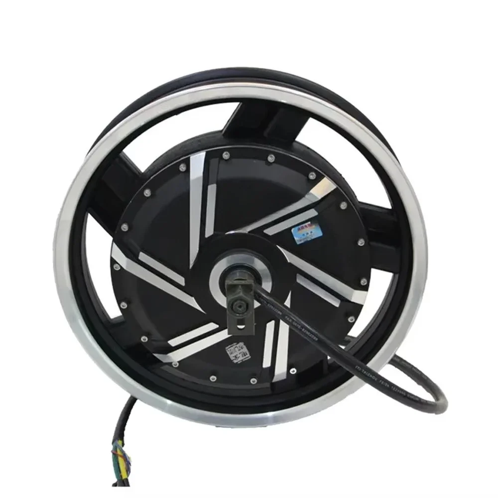 High Power 17x3.5J 17 Inch 72V 5000W 6000W 45H 50H Right Side Disc Brake Electric Motorcycle Rear Hub Motor