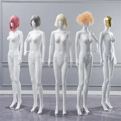 White Plastic Female Body Hand Mannequins, Wedding Decorative, Realist Cloth Model Doll, Maniqui Stainless Chassis, E058, 4Style