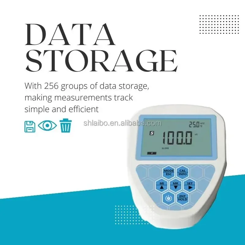 NEW Entry Level Conductivity Benchtop Meter TDS Meter With ATC Auto-Hold Data Storage Function Powered by DC or Battery for Lab