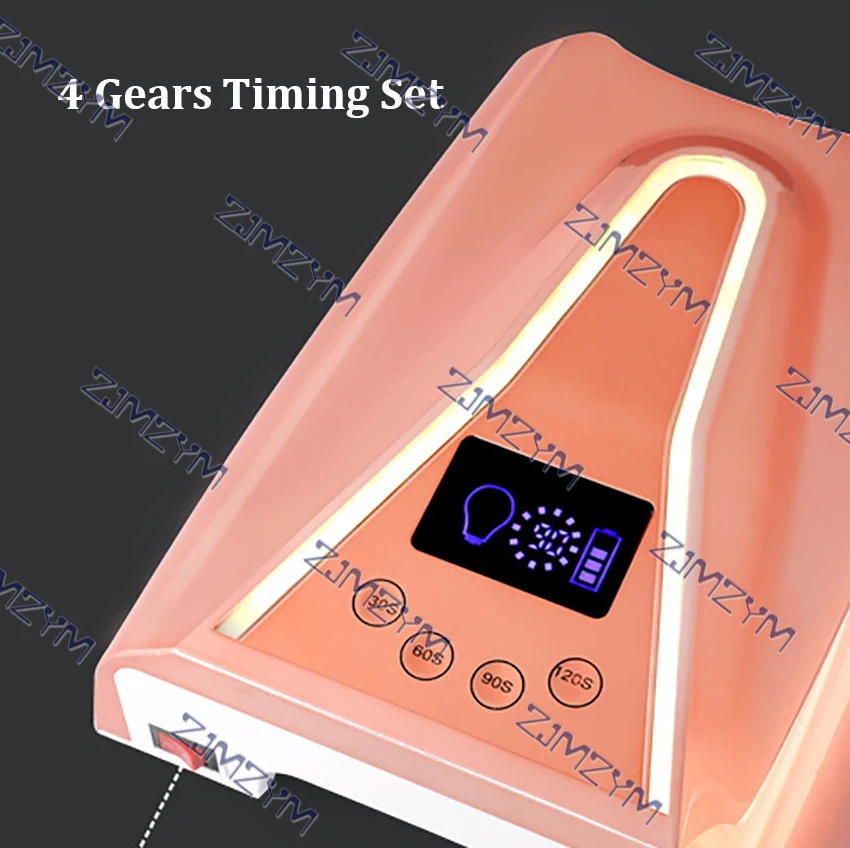 128W draadloze nagellamp droger professionele manicure salon gereedschap nageldrogen LED-lamp nageldroger pedicure licht nagelkunst