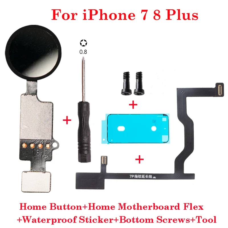 

Waterproof universal home button home Touch ID return fingerprint button motherboard connector flex cable for iPhone 7 8 Plus