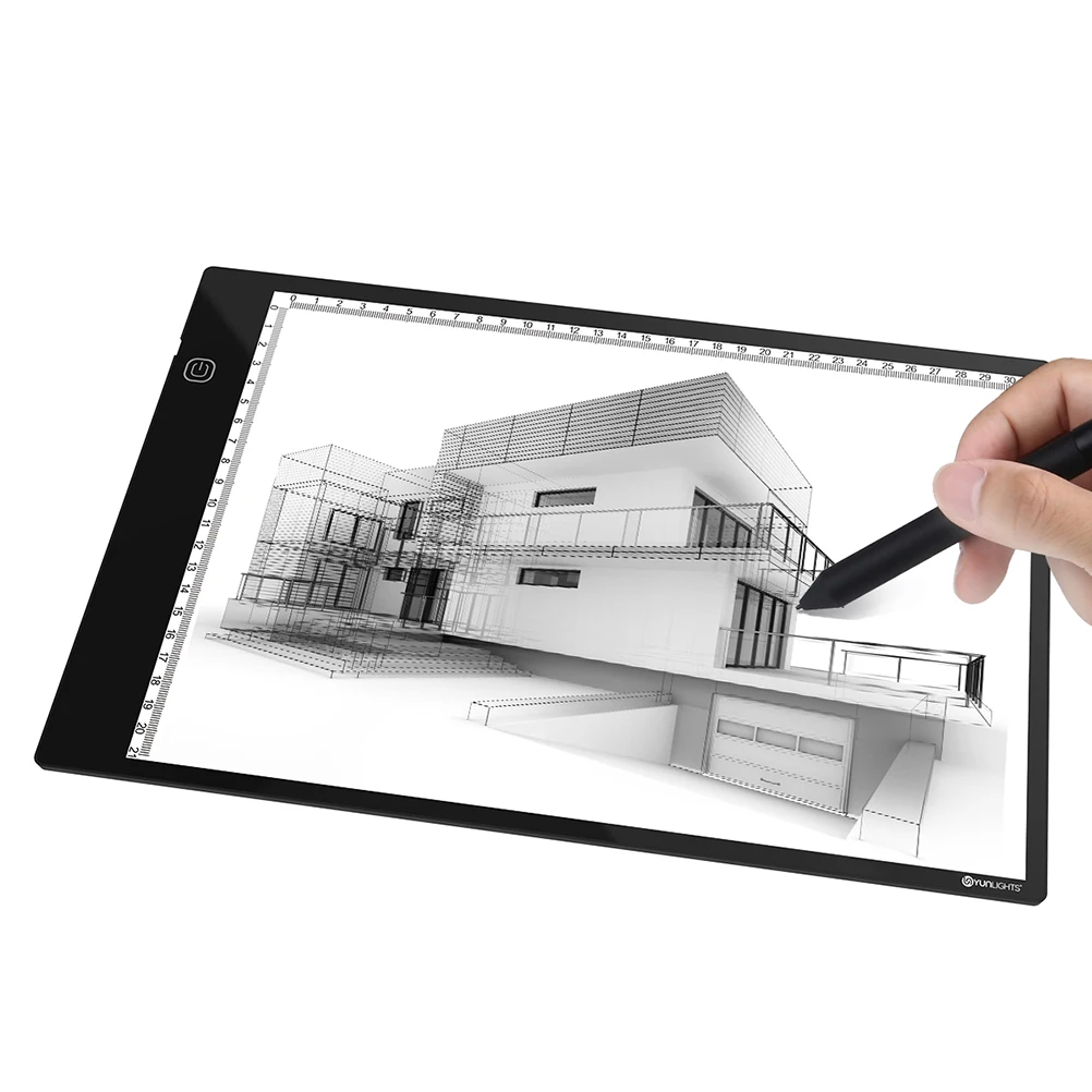

Ultra Thin A4 LED Portable Light Box Power Cable Dimmable Brightness Stencil Board Drawing Board Tracing AnimationTable with Dim