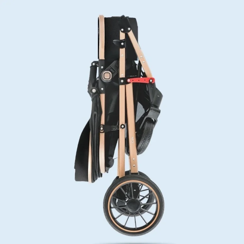 Passeggino 3-1, passeggino a quattro ruote ad alto paesaggio terrestre con comfort per bambini, per bambini da 0 a 3 anni, passeggini leggeri