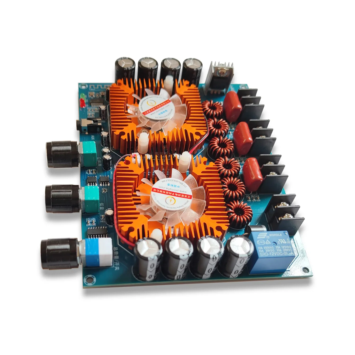 Digital Power Amplifier Board Stereo 2.1 Channel TDA7498E 2x160W+220W AUX Bluetooth 5.0 Input