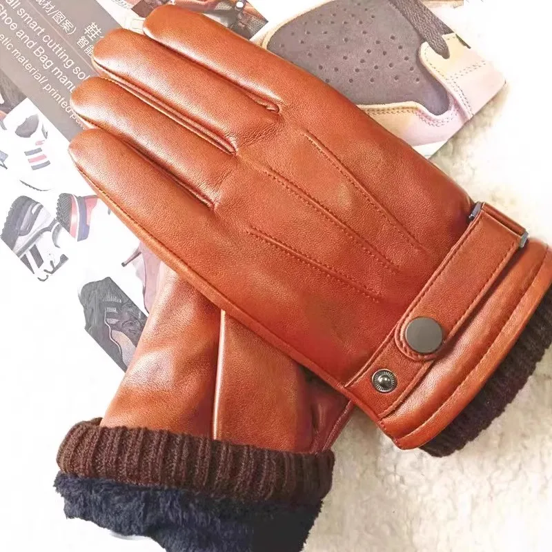 male-real-leather-gloves-high-quality-autumn-winter-thermal-lined-anti-wind-sheepskin-touchscreen-men-gloves-wm042nc1