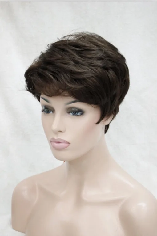 Ladies Wig Short Wavy Women Wig Brown Wig Fashion Wigs