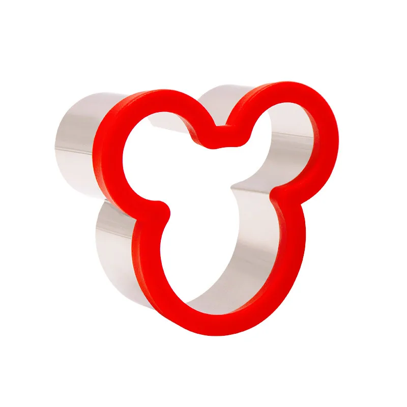 Disney Mickey Mouse Sandwich Cutter Mickey Minnie Stainless Steel Cut Biscuit Mold Baking Tools Anime Figure Toys for Children