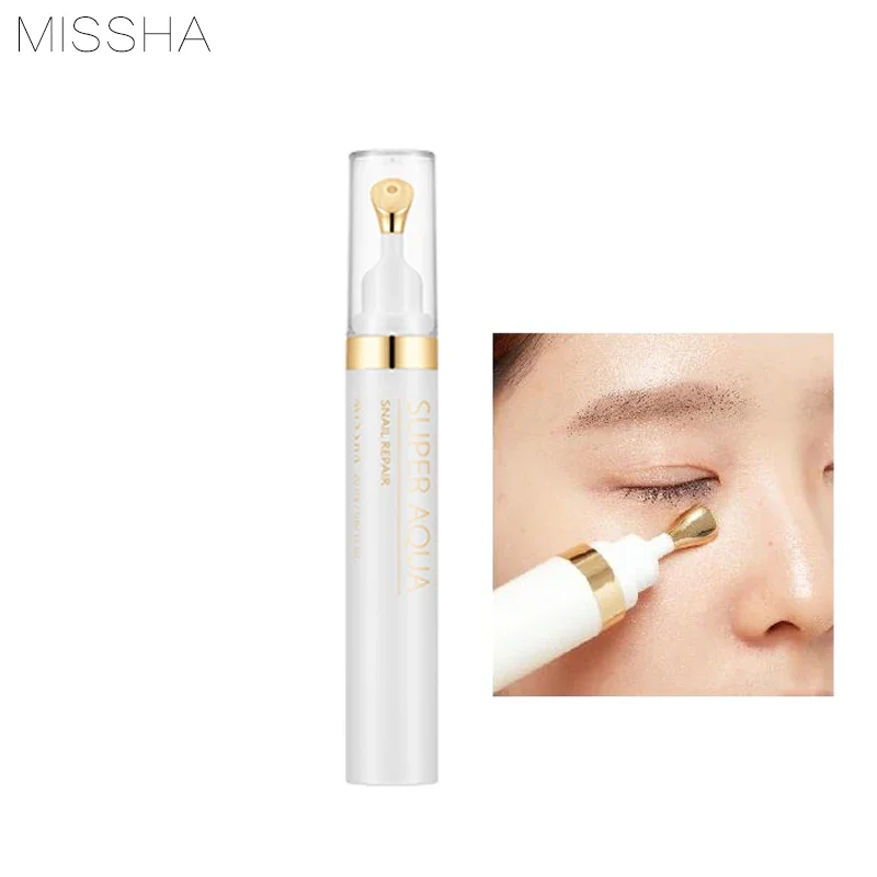 MISSHA Super Aqua Snail Repair Eye Serum 20g Snail Eye Serum Lifting Firming Anti-Eye Bags Eyes Care Korea Cosmetic