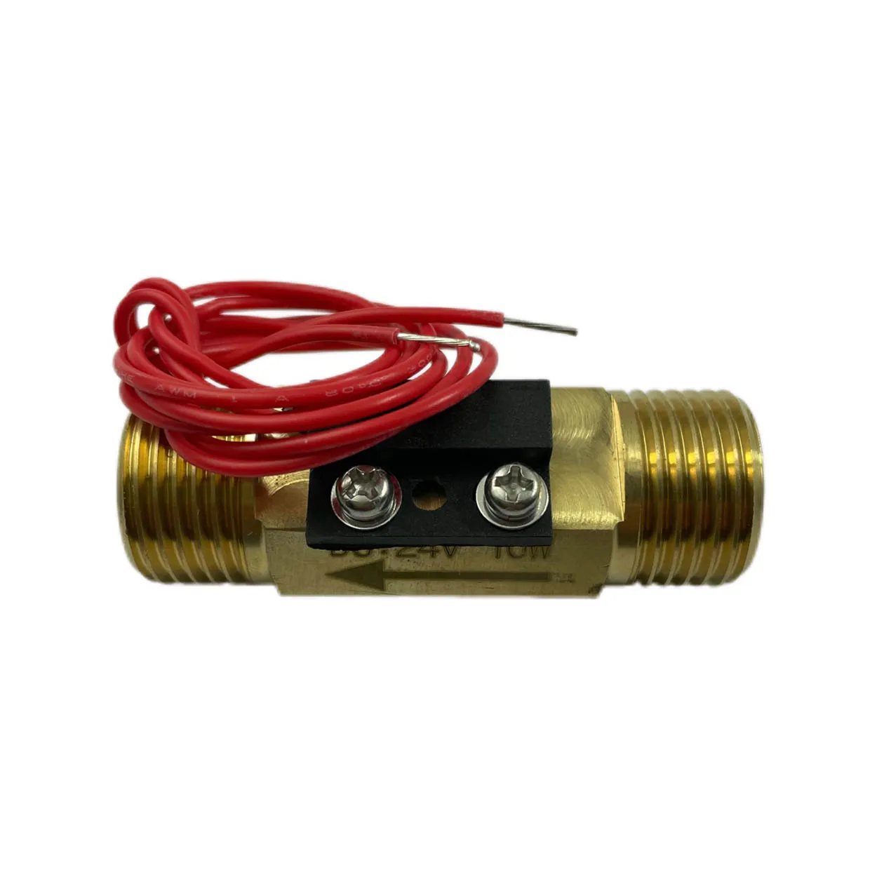 Interruptor de fluxo de circuito aberto familiar, carregamento máximo de 10w, dc24v, max, confiável, bsp g1/2 ", masculino, feito de bronze vertical