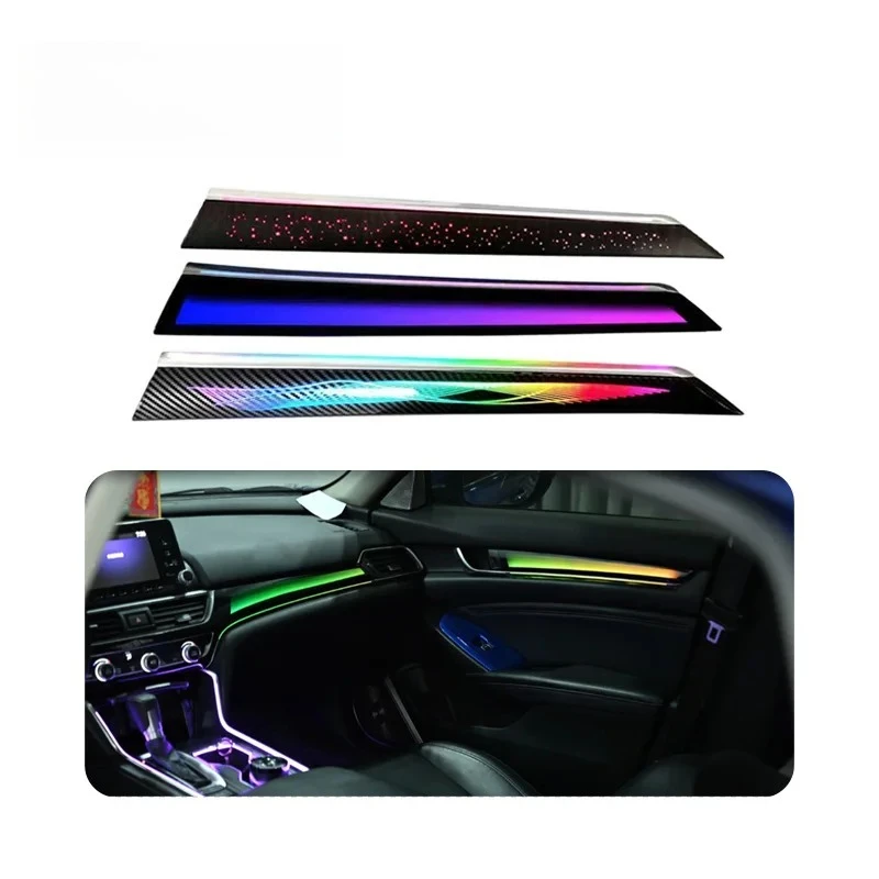 

Светодиодная подсветка SJC 64 цвета для Honda Accord 10-го поколения 2018-2022, динамическая симфония света, улучшение интерьера автомобиля.