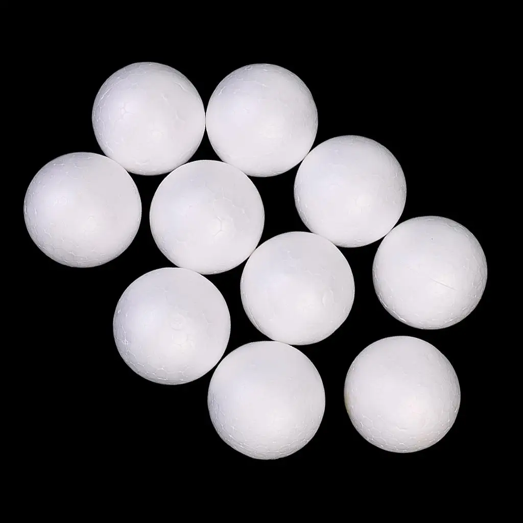 100pcs Polystyrene Foam Balls Wedding Decoration Craft DIY Solid Sphere 35mm