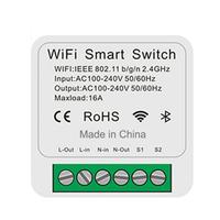 AUBESS EWeLink Wifi Smart Switch Mini 16A 2way Control Smart Home Breaker Wireless Remote Voice Control Alexa Google Home