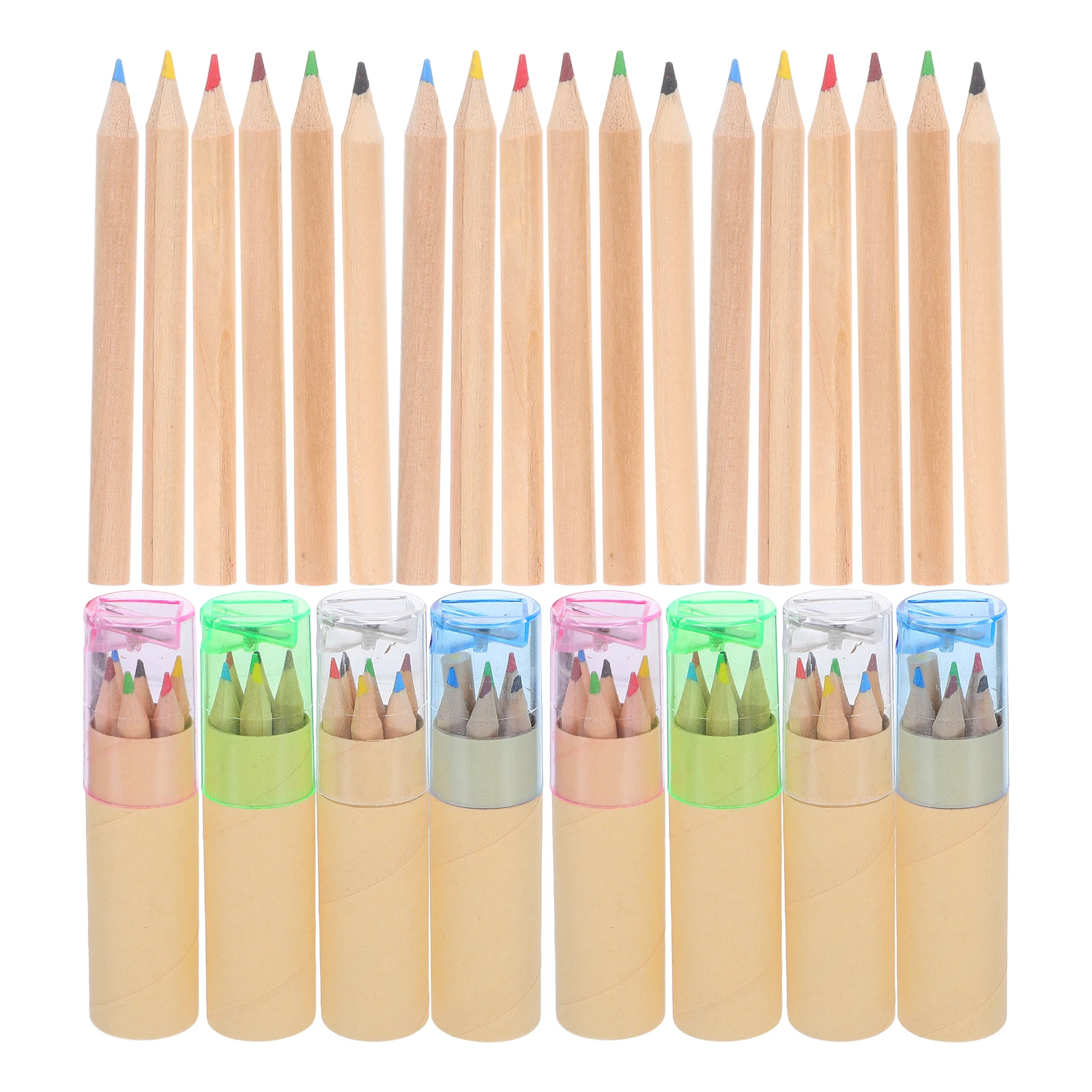 

32 Set Mini Colored Pencil Pencils Organizer Pretty Adult Children's Case Holder Wax Artist