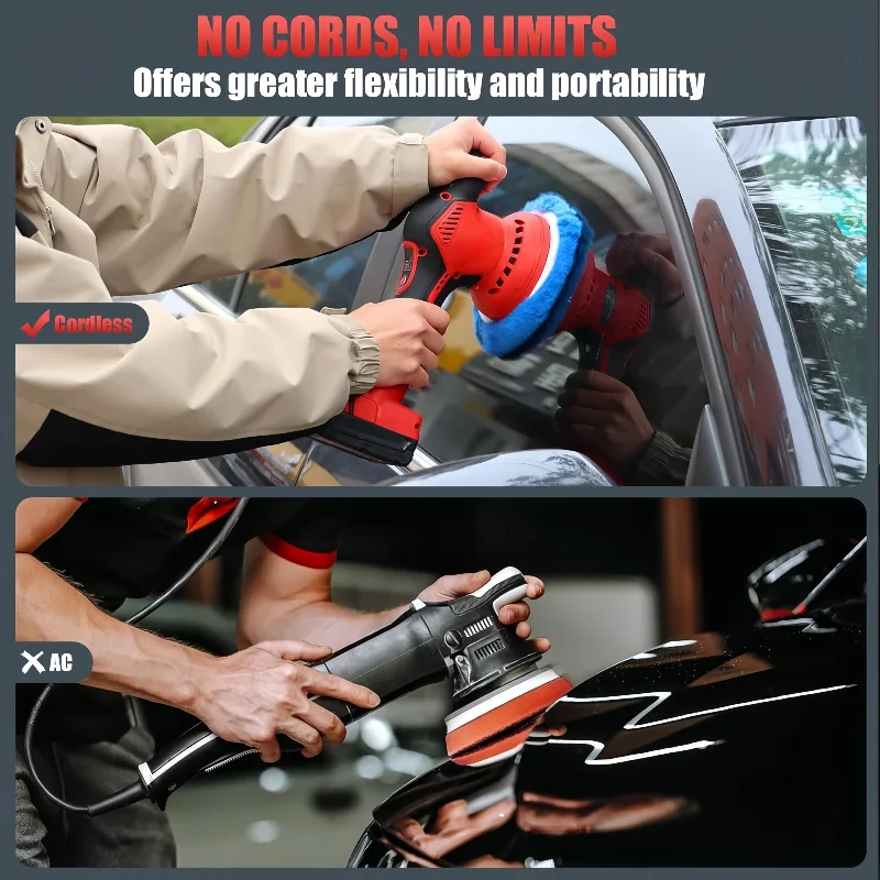 Milwaukee polissage de voiture épilation 8 vitesses affichage numérique polisseuse de voiture sans fil vitesse Variable jusqu'à 5000 tr/min polisseuse électrique