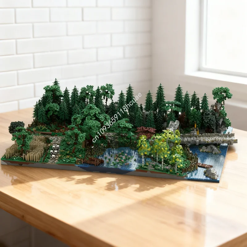 50971pcs MOC Castle Landscape Expansion 1 Bundle Model Building Blocks Toys Architecture Festival Gift DIY Idea Creative