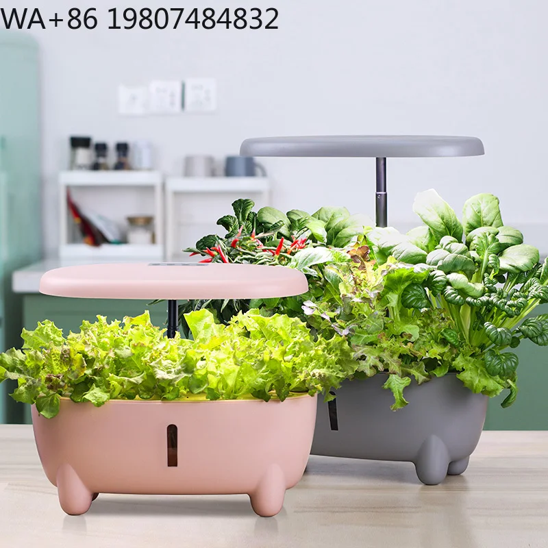Dual-use Soilless & Soil Cultivation Planter Self Watering Structure Indoor Balcony Herb Vegetable Intelligent Growing Container