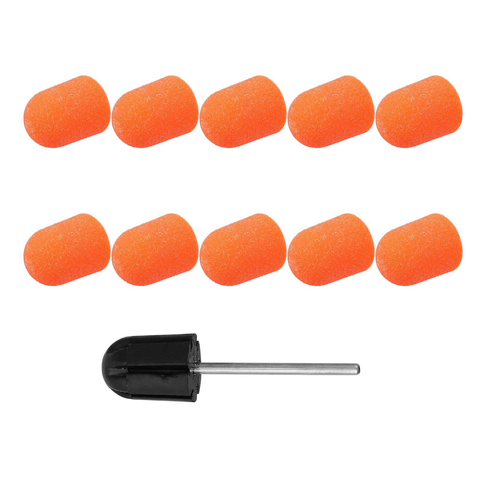 10 قطع من غطاء تلميع فن الأظافر، مقاوم للحرارة، سهل الاستخدام، أداة مانيكير محمولة، غطاء تلميع فن الأظافر