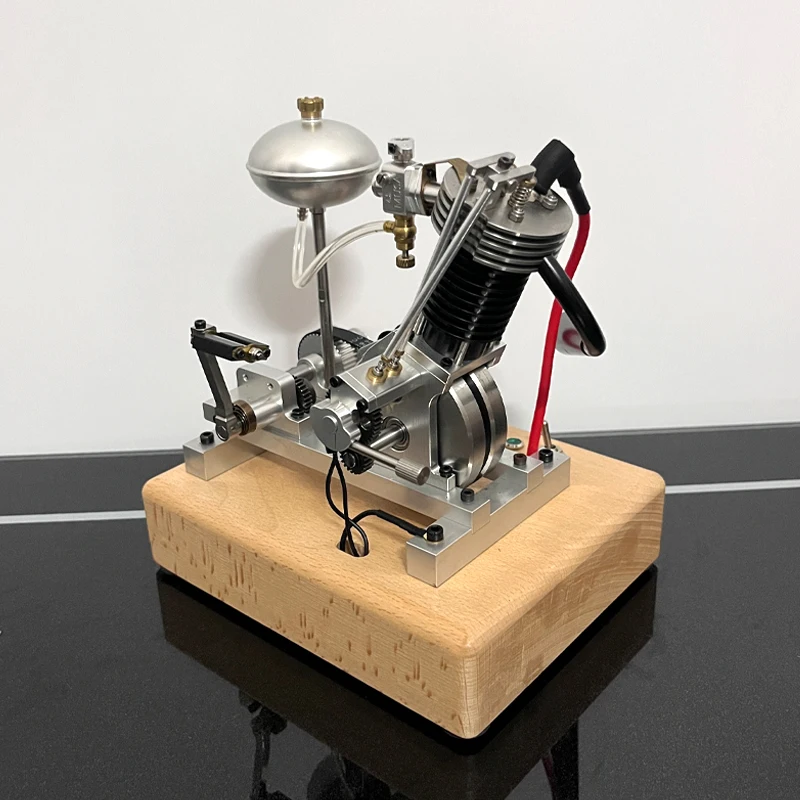 V1 محرك اسطوانة واحدة نموذج 3.3CC رباعي الأشواط محرك الاحتراق الداخلي لعبة دراجة نارية هدية #5