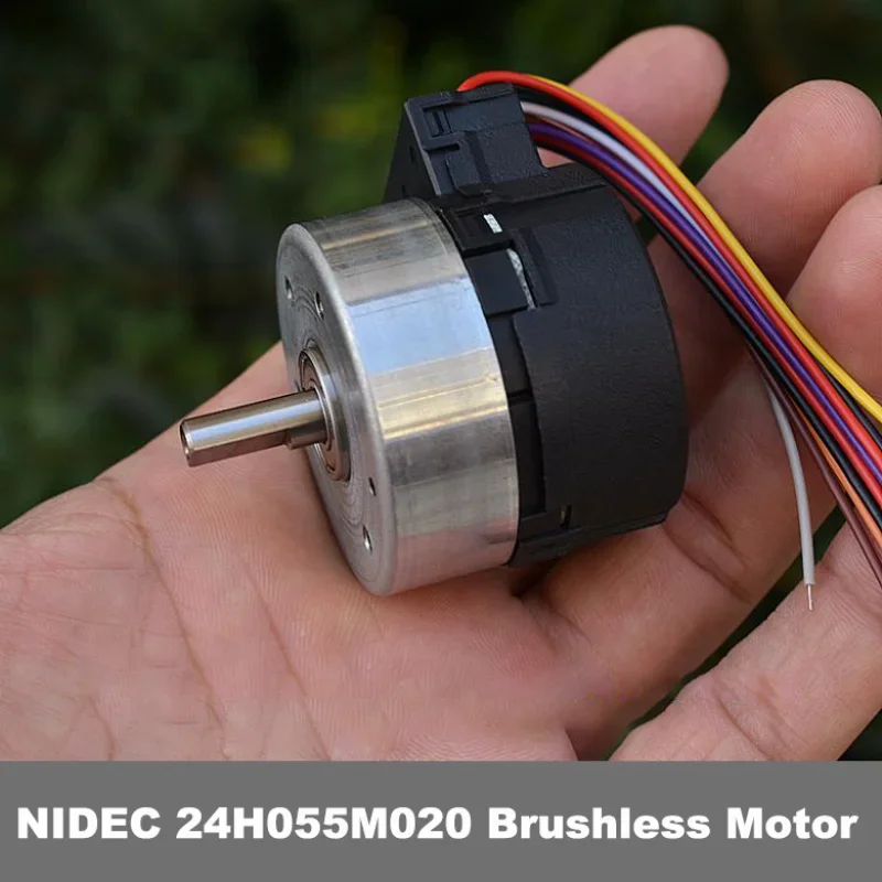 Nidec 24H055M020 Micro Servo Brushless Motor DC 12V Built-in Drive board PWM Speed Regulation Signal Encoder feedback 6mm Shaft