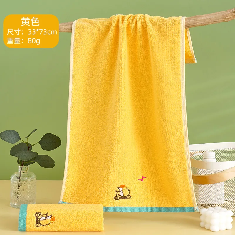 Cotton Baby Towels Soft Cartoon Children Bath Towel for Newborns Kids Handkerchief Bathing Shower Face Washcloth Wipe 73x33cm