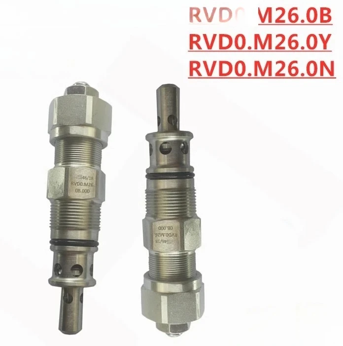 Válvula de transbordamento manual hidráulica sistema de alta pressão válvula de cartucho de rosca ajustável rvd0.m26