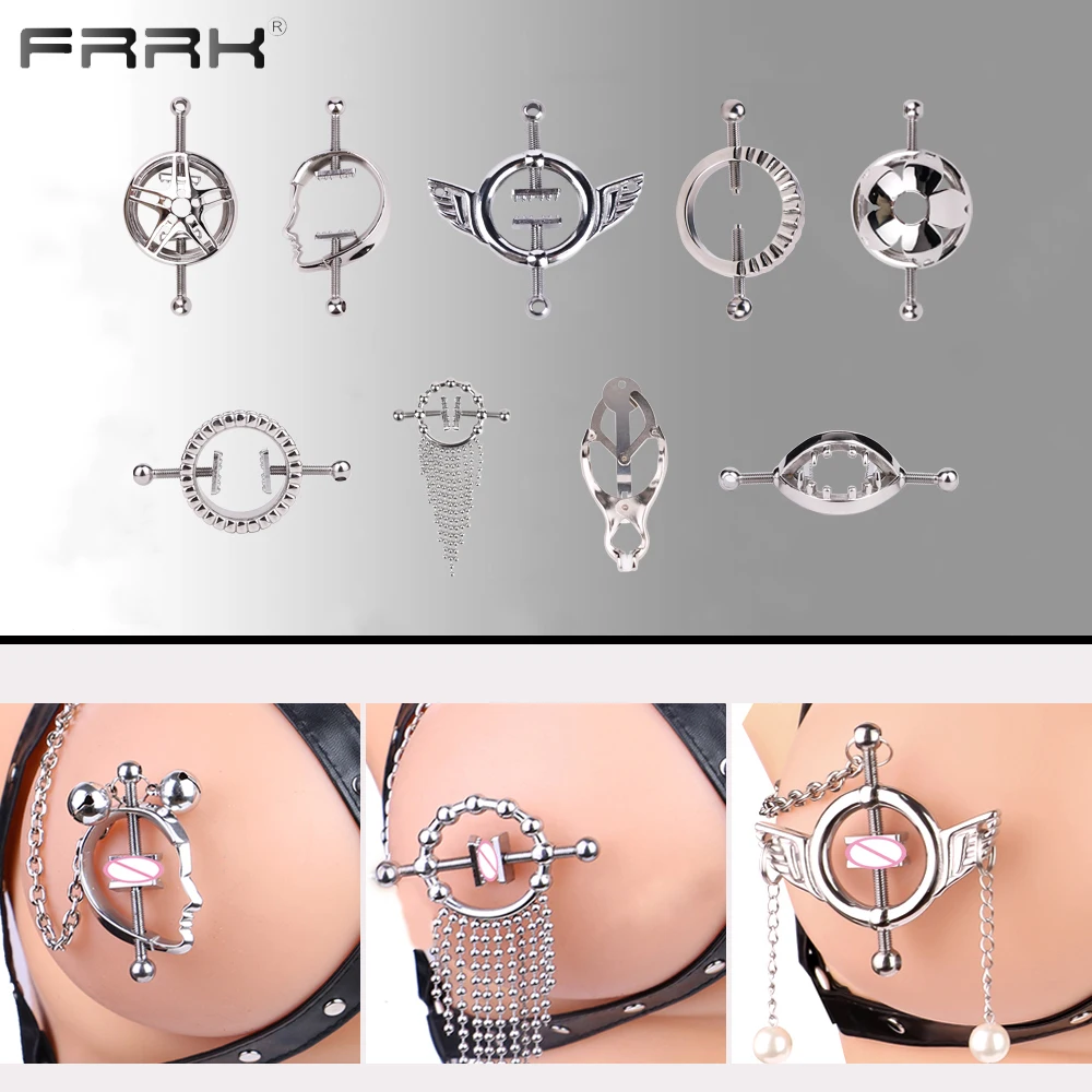 FRRK Nipple Clamps Sex Toys For Women Breast Masturbators Adult Games Slaves Bdsm Bondage Fetish Exotic Accessories For Couples