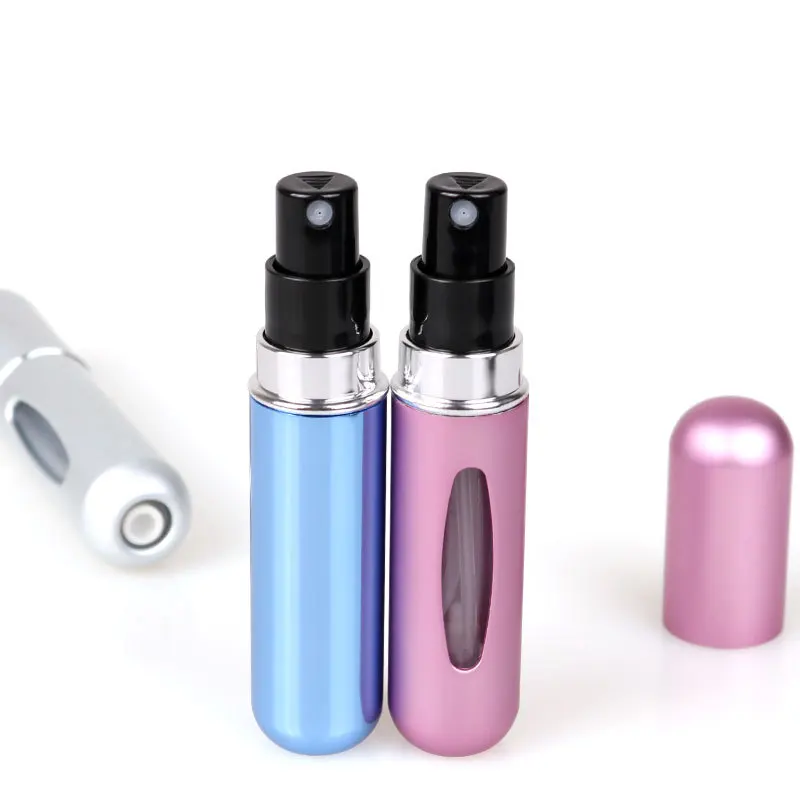 5ml Portable Mini Refillable Perfume Bottle With Spray Scent Pump Empty Cosmetic Containers Atomizer Bottle For Travel Tool