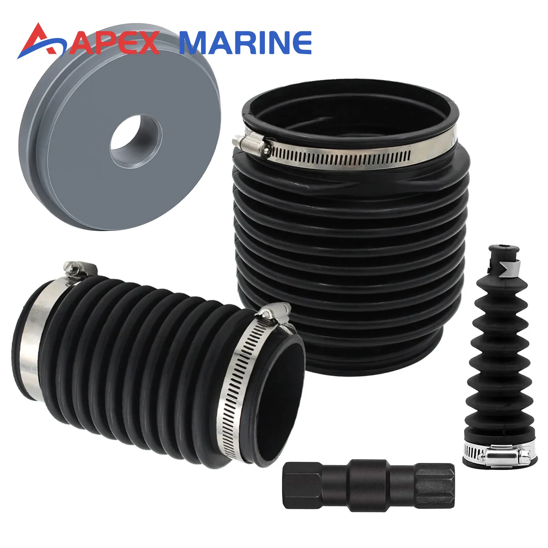 86840A05 Bellows Kit W/ Bellow Retainer Ring Install Tool & Hinge Pin Tool for Mercruiser Bravo 74639A2 18654A1 818162 78310