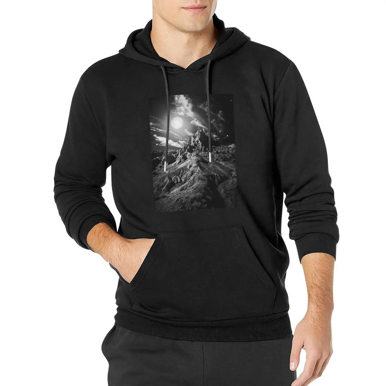 Moonlight madness Pullover Hoodie men's sweat-shirt clothes for men men's sweat-shirt set mens hoodie