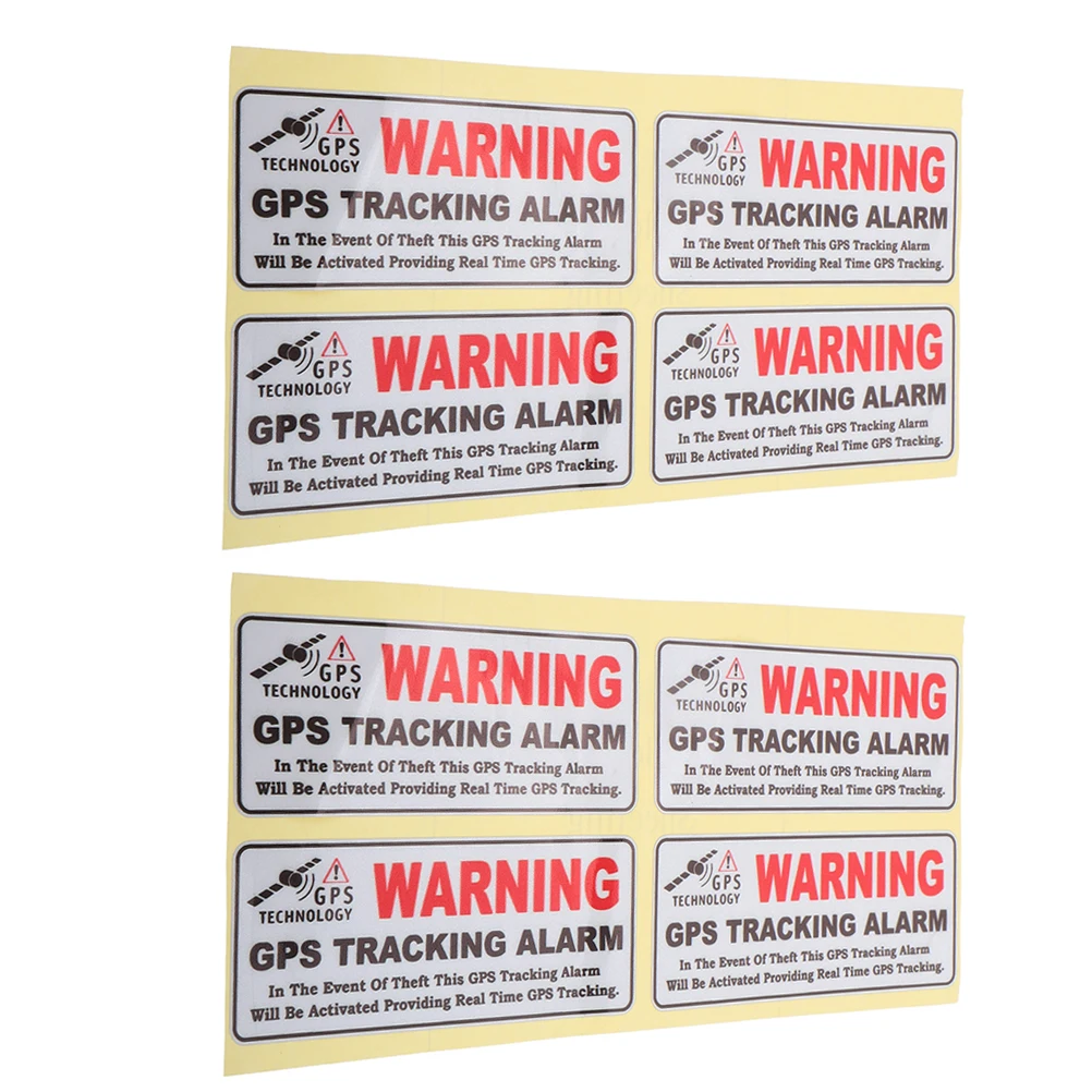 

2 Sets Car Warning Stickers Alert Waterproof Safety Decals Frequent Stops Magnet Motorcycle Stickers Vehicle Slogan