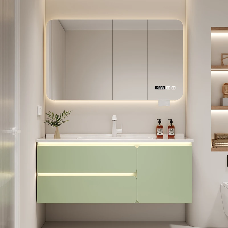 

/Sink Simple Bathroom Cabinet Mirror Drawers Storage Desgin Bathroom Cabinet Partitions Display Archivadores Trendy Furniture