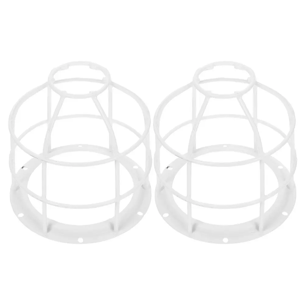 2Pcs Fire Sprinkler Cage Smoke Sensor Mesh Protective Cover Non Disassembly Easy Install Indoor Prevent