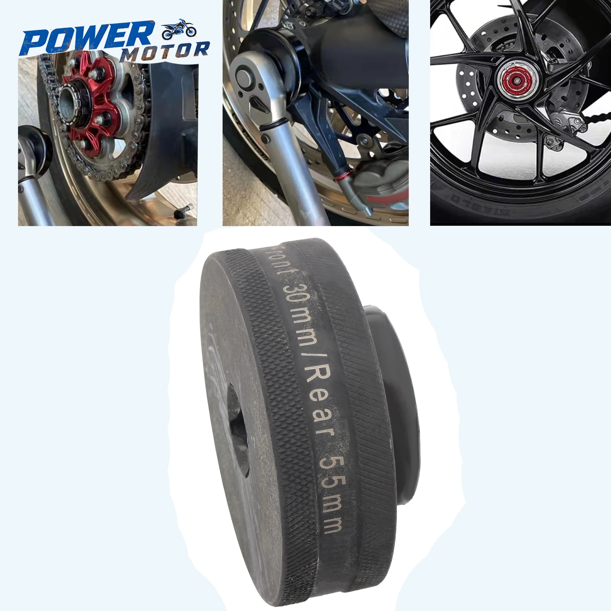 

Motorcycle Wheel Tool Nut Socket Wrench Rear 55mm + Front 30mm for Ducati 1098 1198 1199 Multistrada Diavel Hub Nut Socket Tool