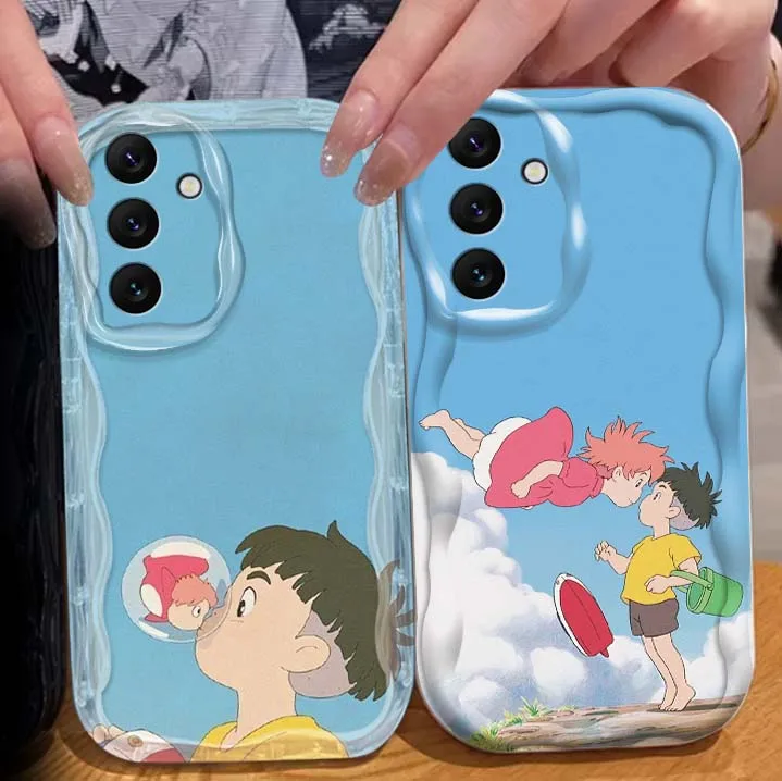 

P-Ponyos Ponyos on the Cliffs For Samsung A73 A72 A71 A56 A55 A54 A53 A52 A51 A32 A36 A26 A25 A13 A14 5G Wave Oil Phone Case