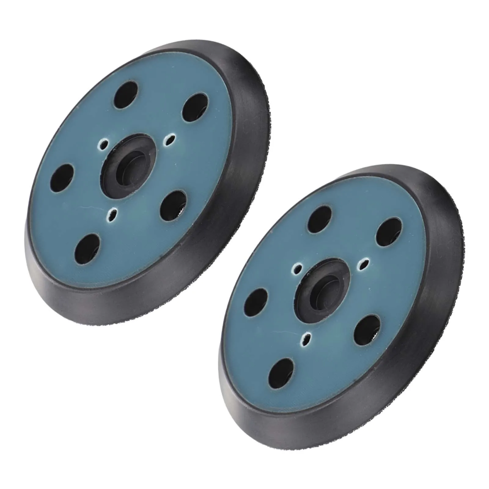 2pcs 5 Inch 5 Hole Sander Pad For Porter Cable 333 334 Random For Orbit Palm Sander Rubber Polishing Disc Home Car Cleaning Tool