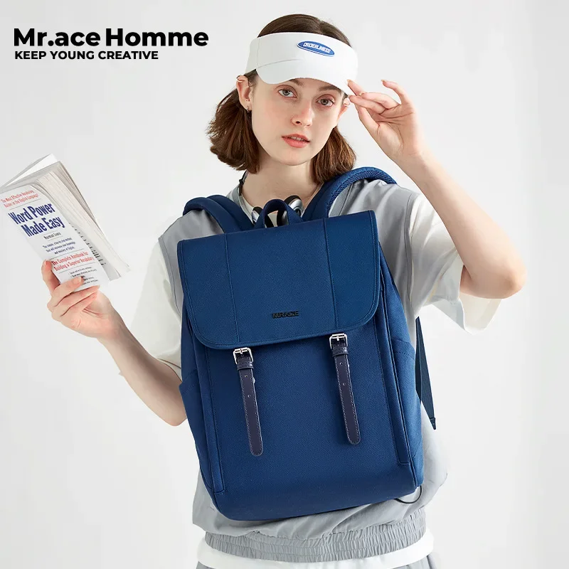 

School Bag Women's Men's Laptop Compartment Backpack Luxury Brand Korean Popular Bag Designer Casual Workwaterproof Backpack