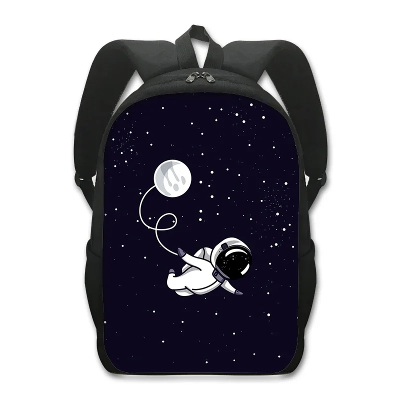 Espaço dos desenhos animados astronauta impressão mochila galáxia sacos de escola moda daypack para adolescente menino menina esporte caminhadas viagem mochilas portátil